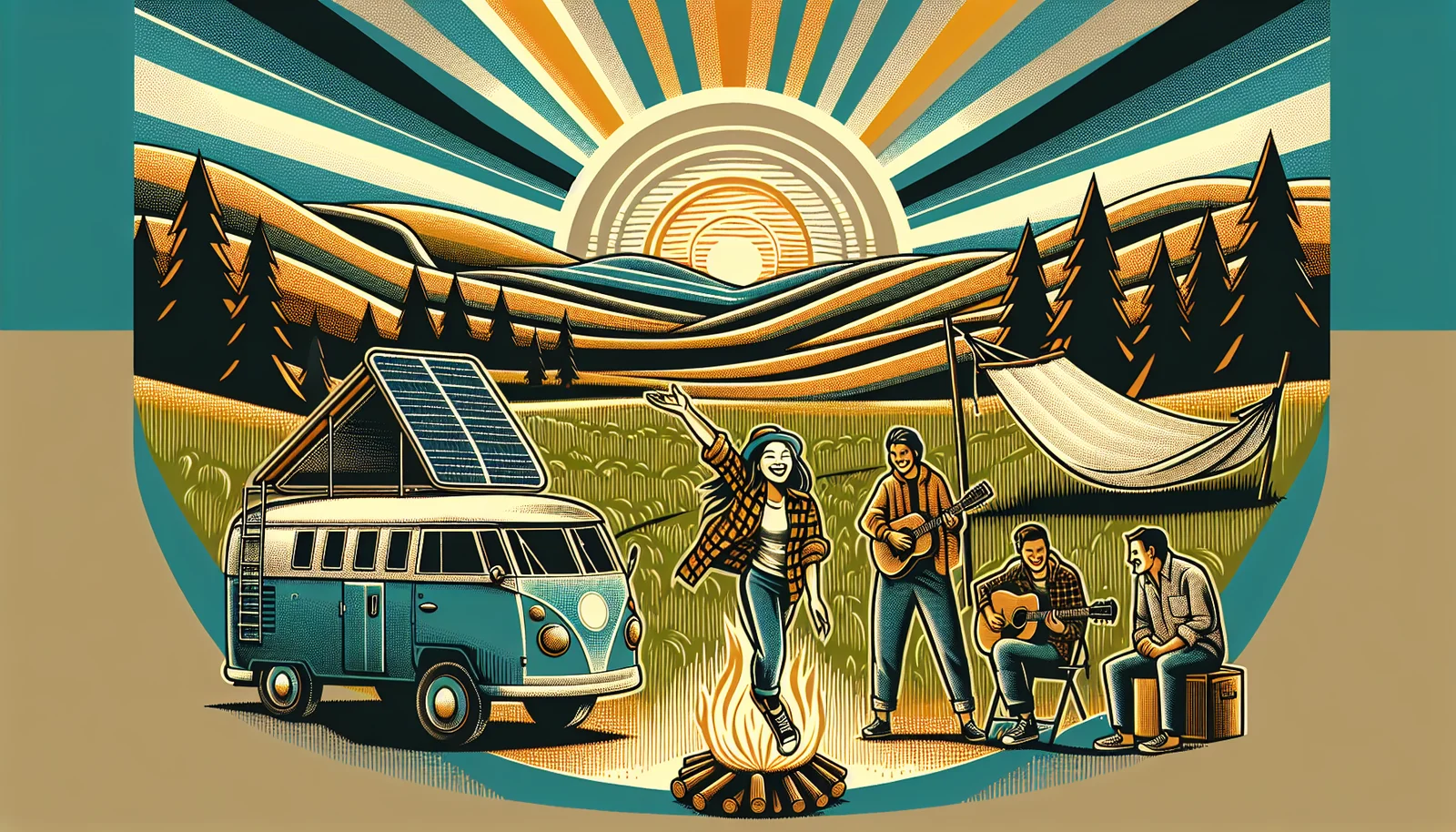 Cover illustration for Outbound Hits Game Pass Today — Square Glade's Cozy Camper-Van Life Sim Lands With Four-Player Co-Op