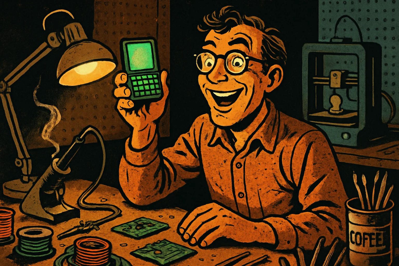Cover illustration for piBrick PocketCM5 Turns the Raspberry Pi CM5 Into a Pocket Linux PC