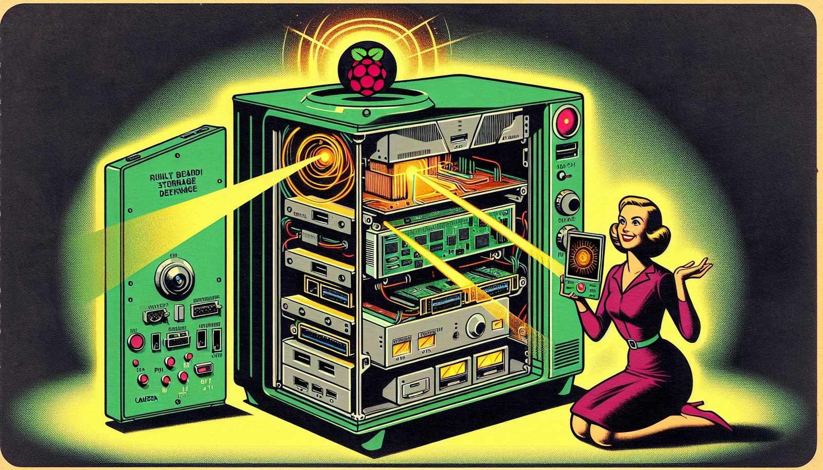 Cover illustration for Pironman 5 Pro Max: Raspberry Pi 5 Tower PC With Touchscreen and Hailo AI