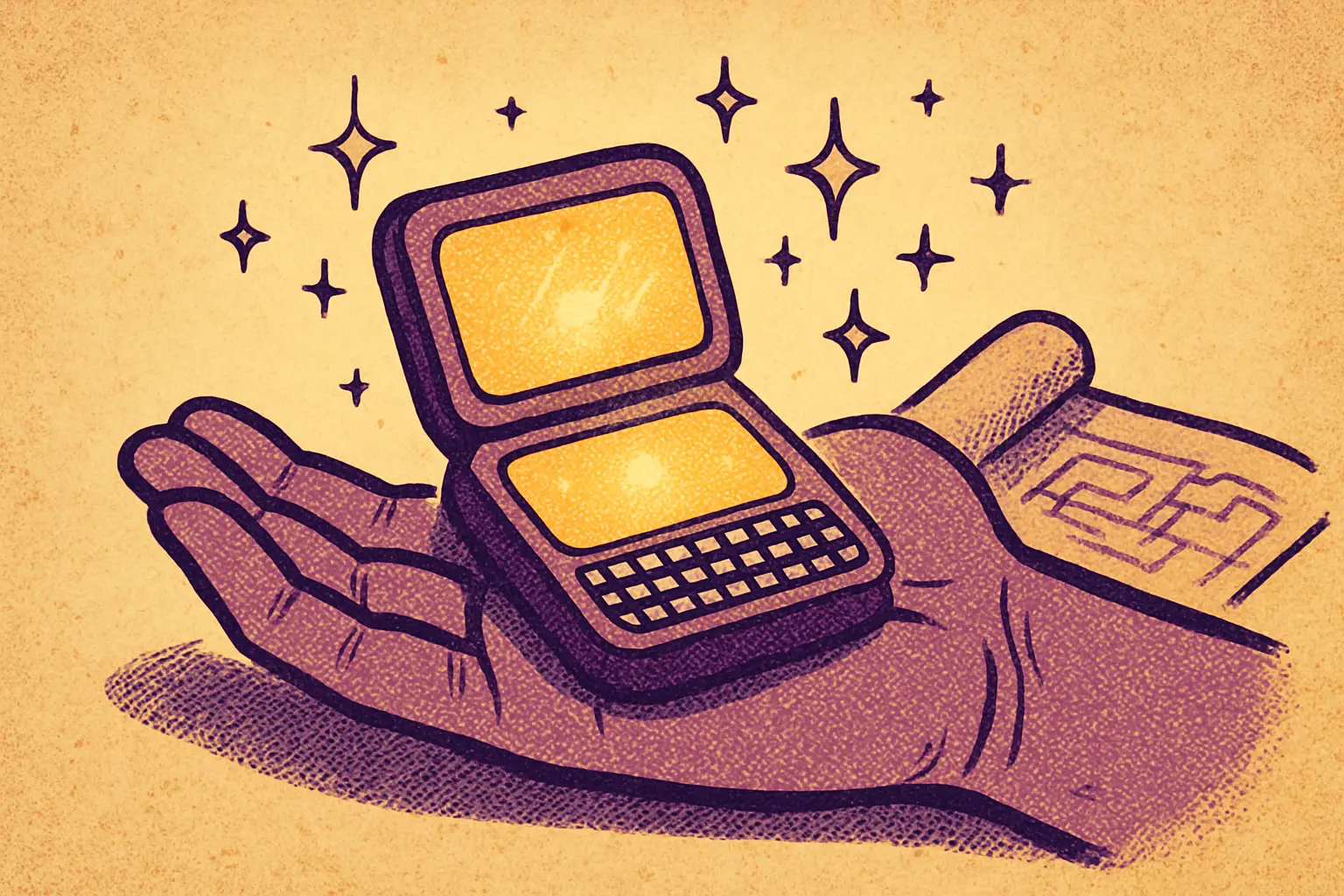 Cover illustration for PocketMage Is a Fully Open-Source ESP32-S3 E-Ink PDA