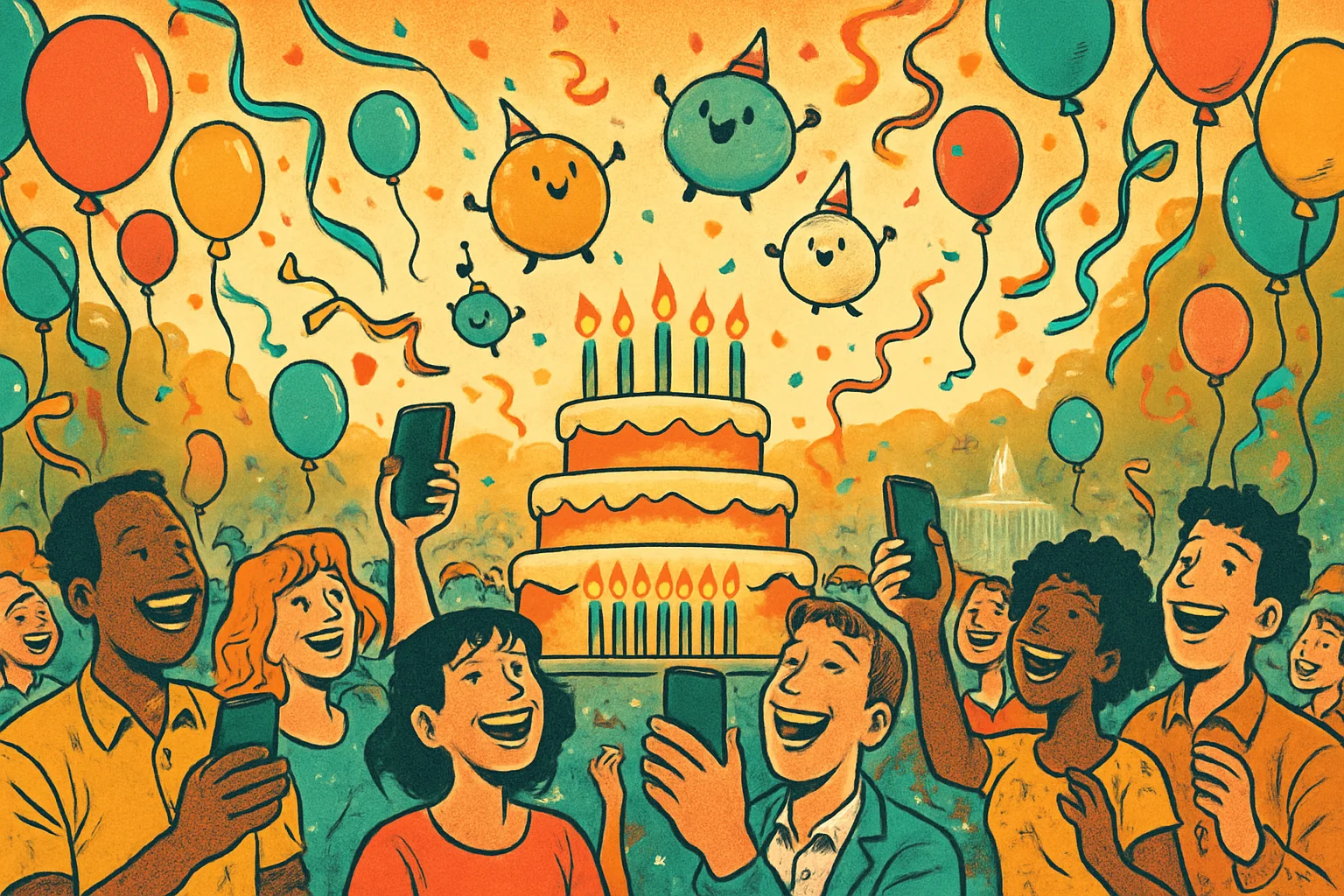 Cover illustration for Pokémon GO Turns 10 With a Global Party Weekend and Its First Free GO Fest