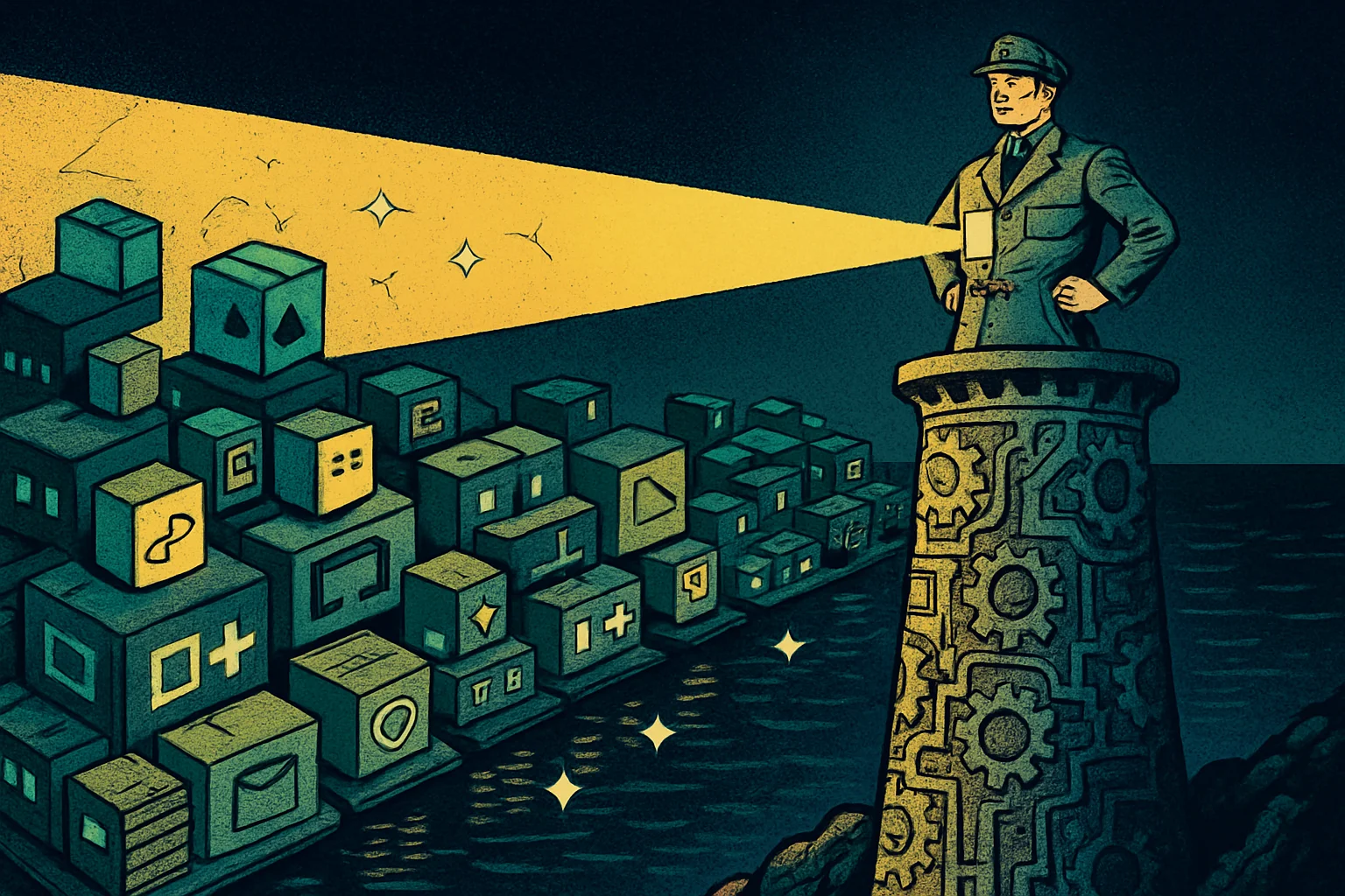 Cover illustration for Project Lightwell: IBM and Red Hat's $5B AI Open-Source Security Push