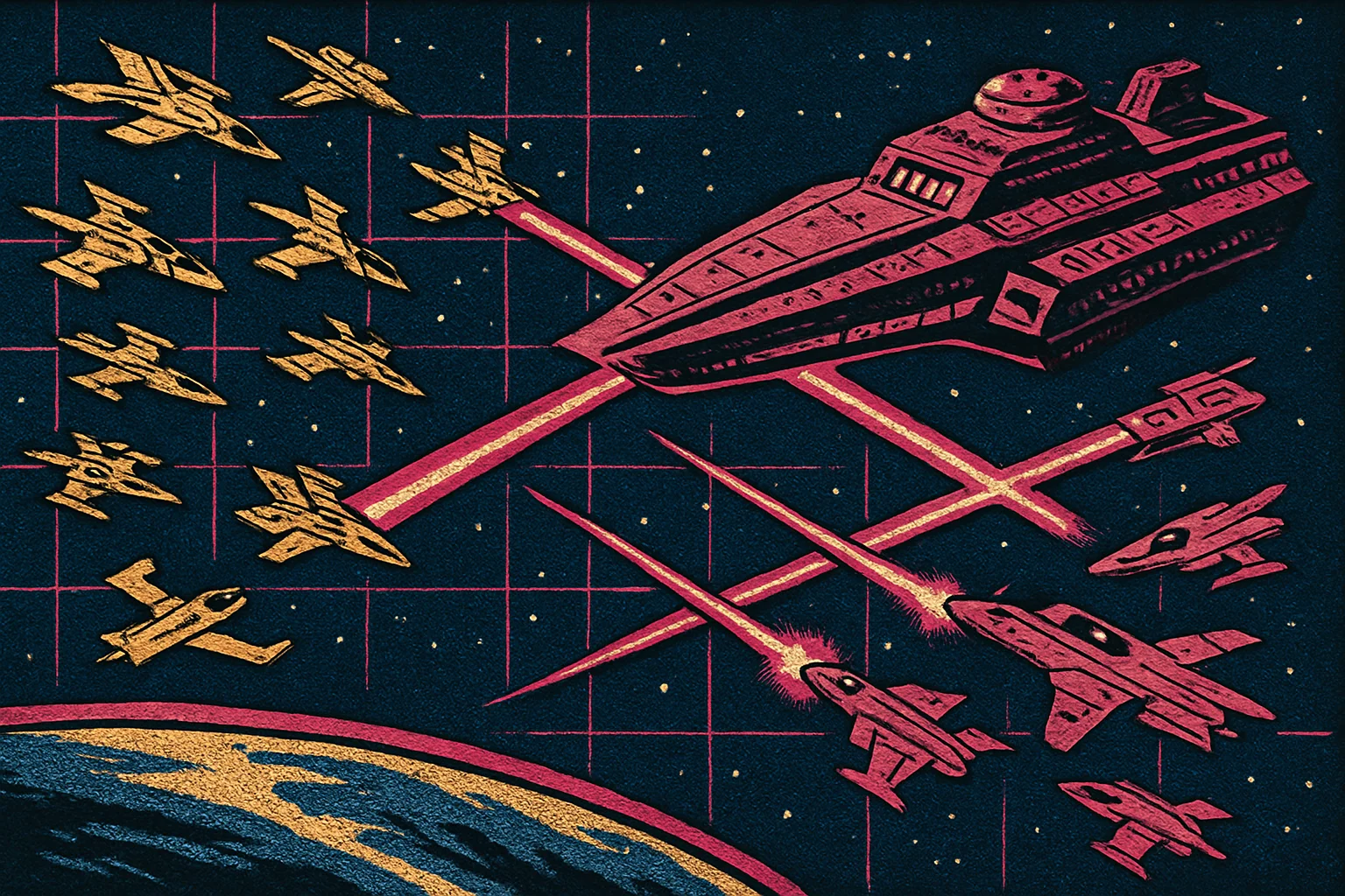 Cover illustration for R-Type Tactics I • II Cosmos Brings Classic Space-Fleet Strategy West