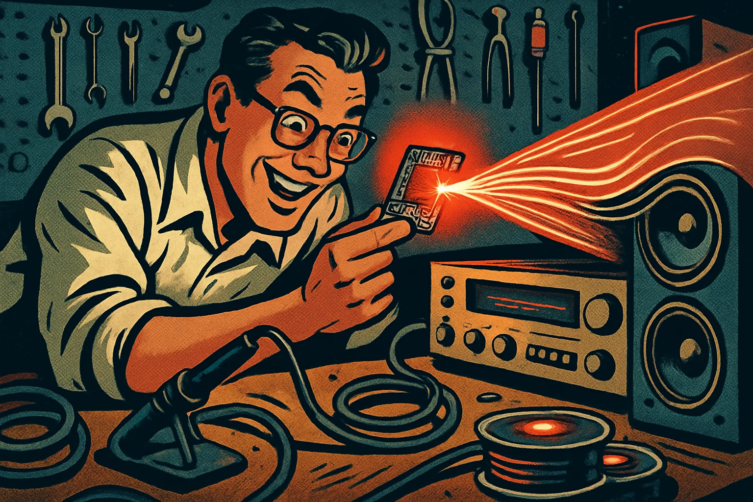Cover illustration for Raspberry Pi 5 Becomes an 8-Channel USB Sound Card With Optical Out