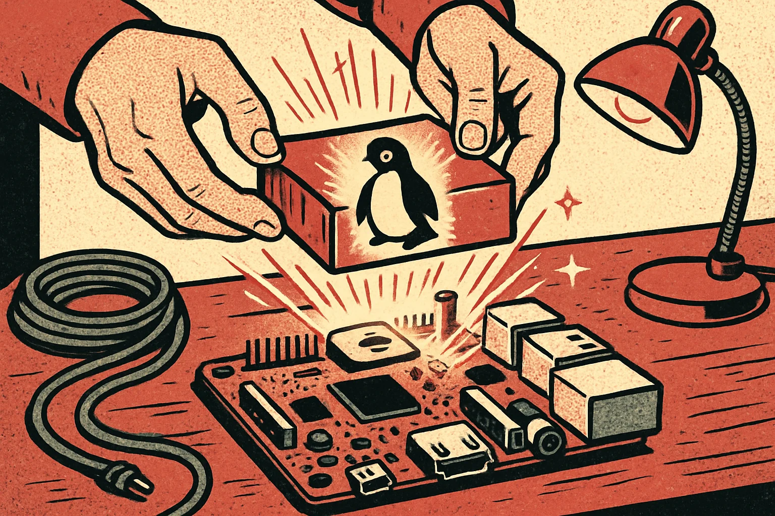 Cover illustration for Raspberry Pi OS Moves to the Linux 6.18 LTS Kernel With a Fresher Desktop
