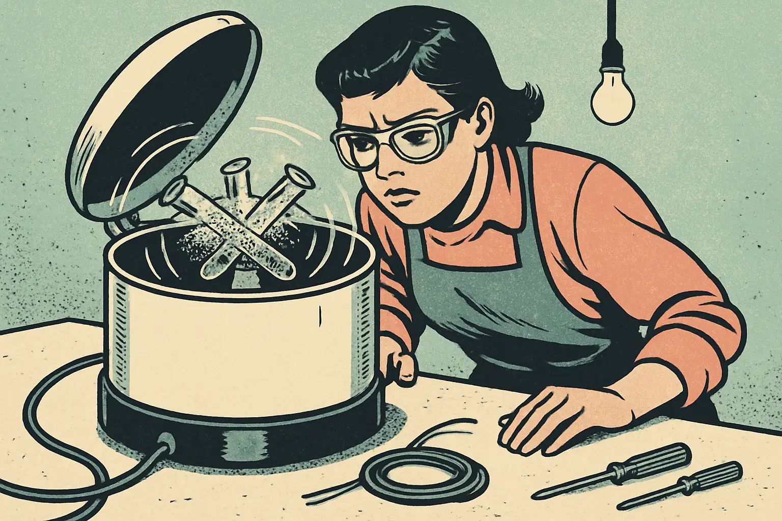 Cover illustration for Raspberry Pi Pico Powers a DIY Blood Lab Centrifuge