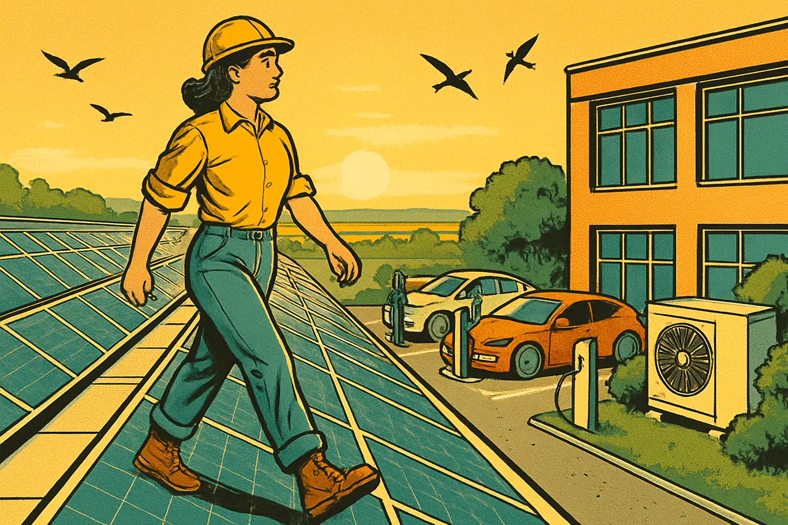 Cover illustration for Raspberry Pi Net Zero: How Pi Towers Swapped Gas for Pis