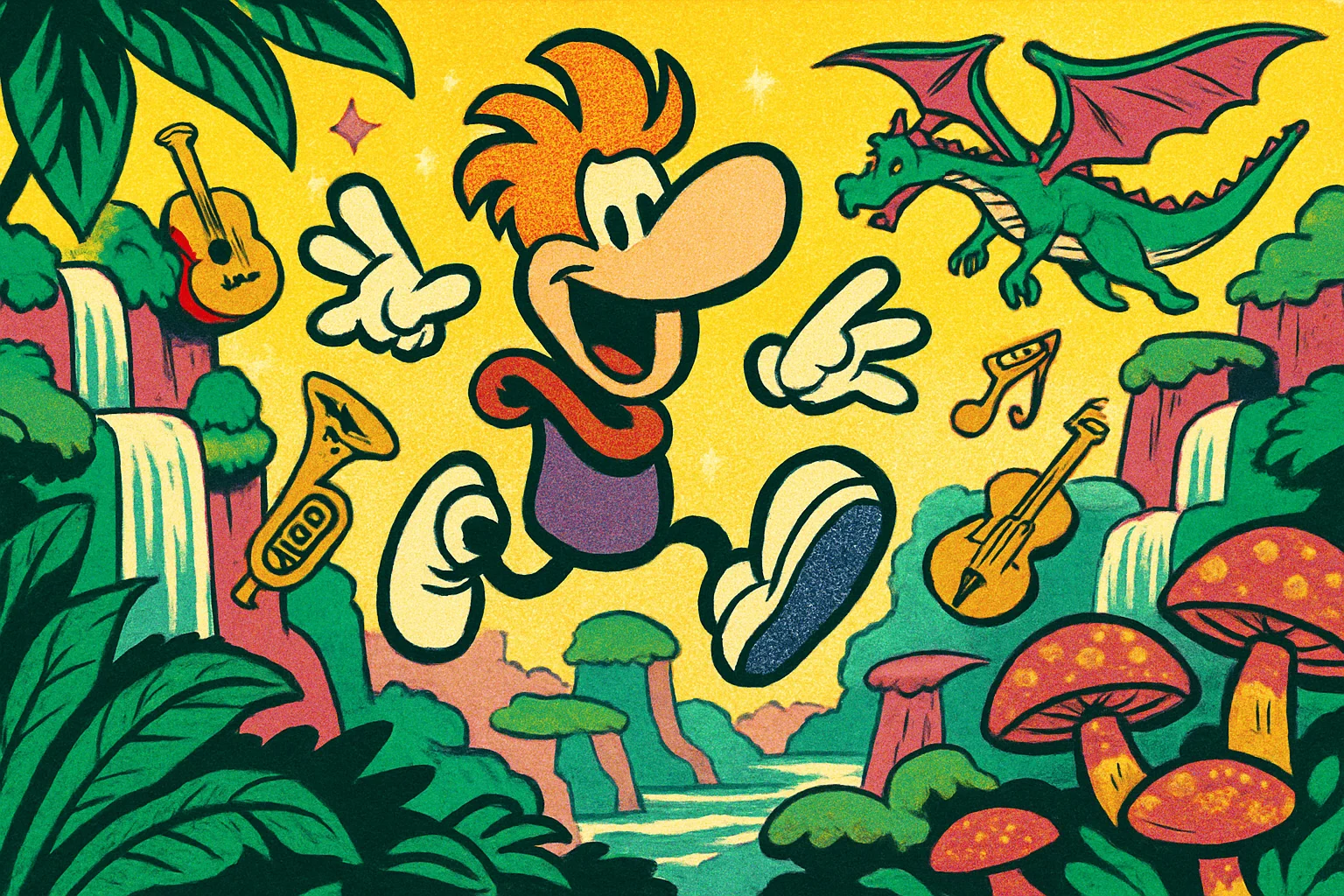 Cover illustration for Rayman Legends Retold: The Limbless Hero Returns in Full 3D This October