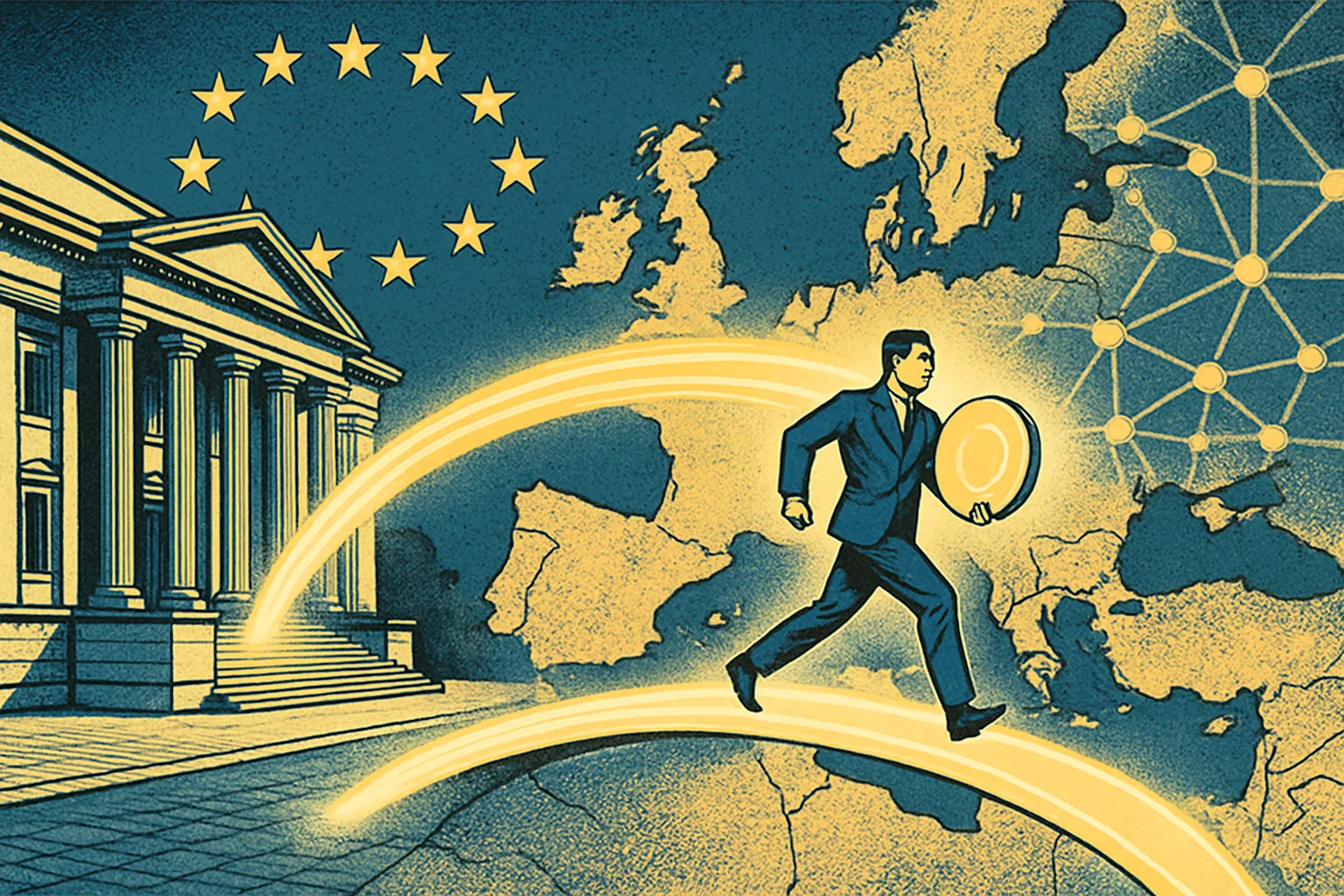 Cover illustration for Ripple Secures a Full EU MiCA License, Opening Regulated Payments Across the EEA