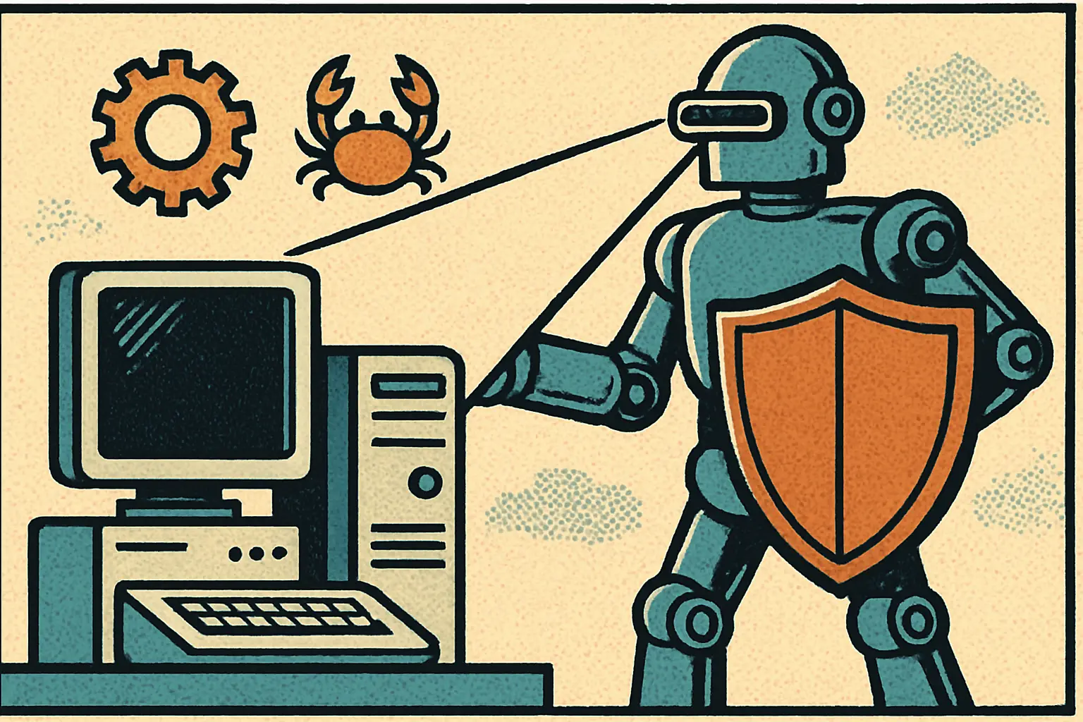 Cover illustration for Rustinel Is a Fast Open-Source EDR Built in Rust