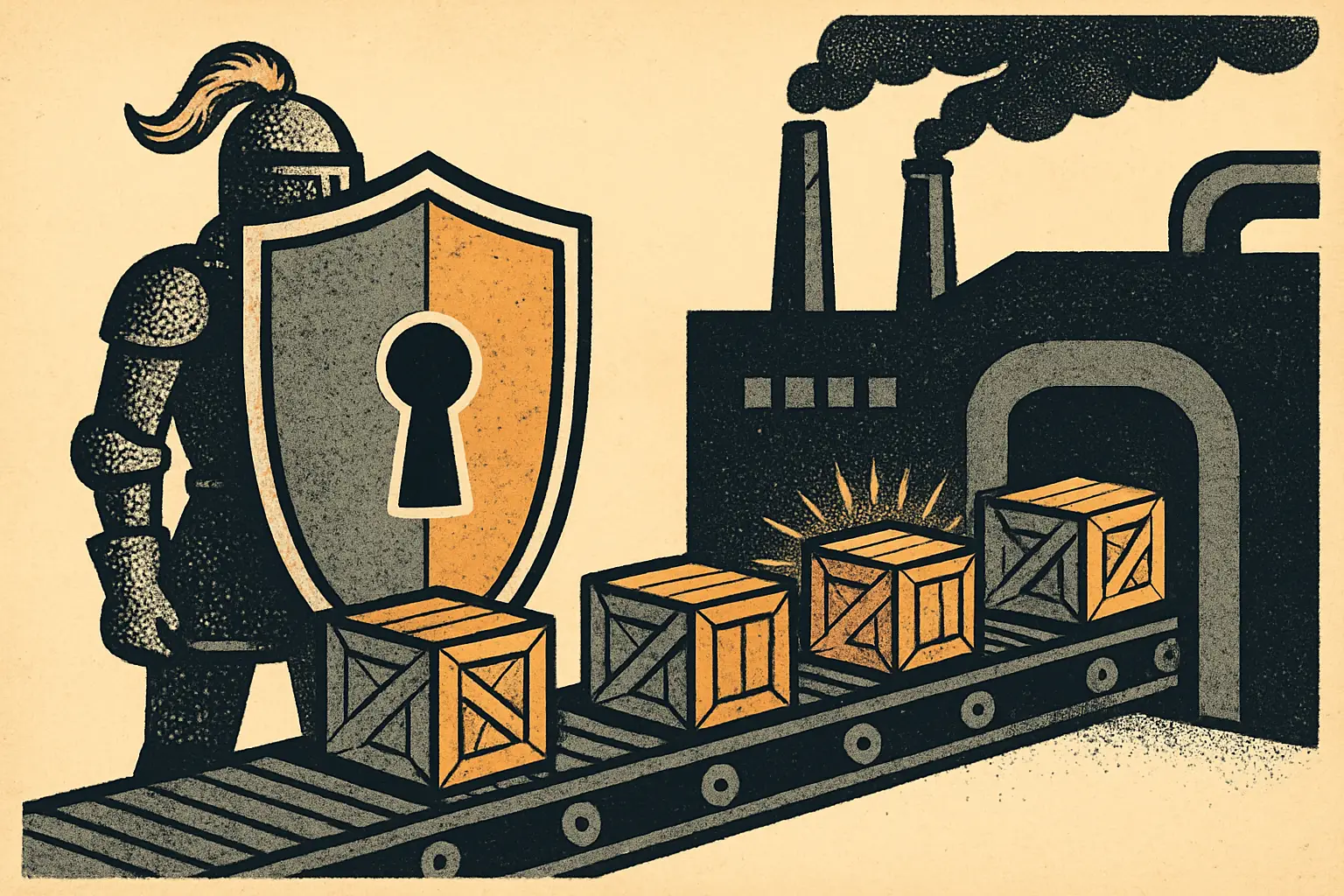 Cover illustration for Securing AI Coding Agents in CI: A Hardening Guide