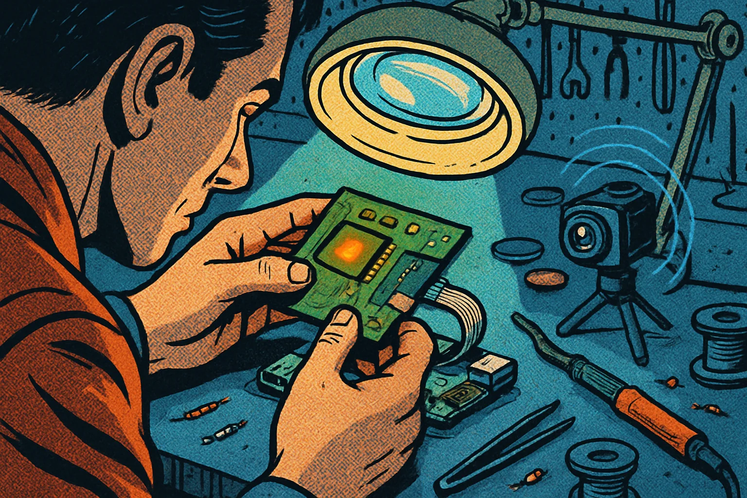 Cover illustration for Sixfab's AI HAT+ Adds 25 TOPS of DEEPX Edge AI to the Raspberry Pi 5