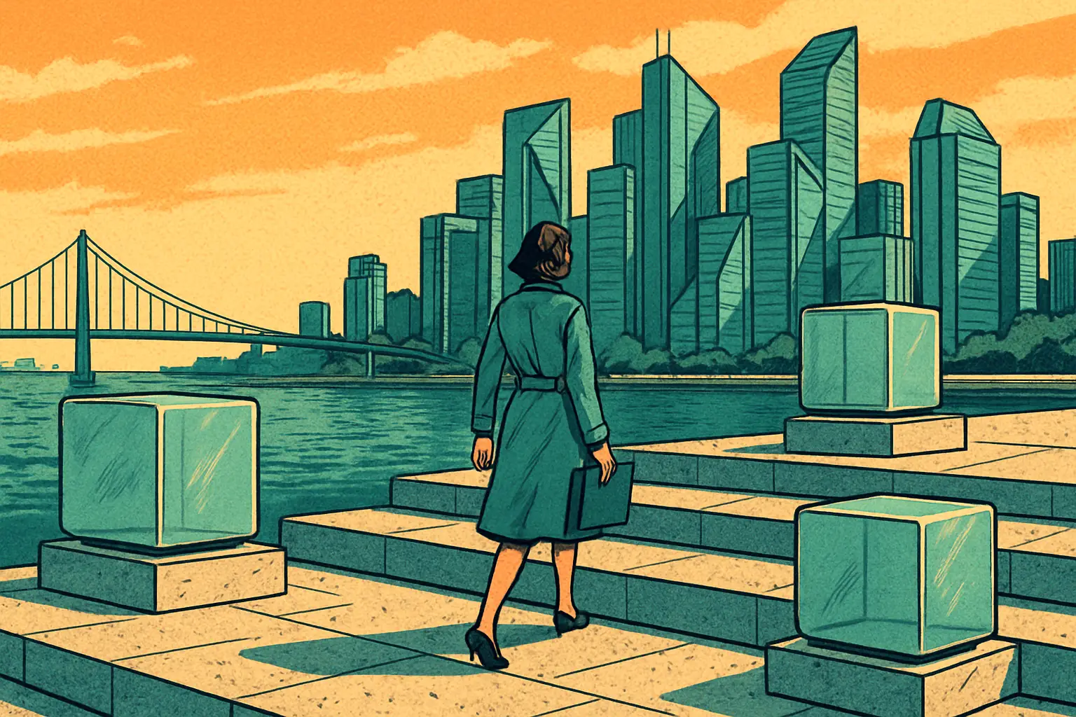 Cover illustration for South Korea Sets a 3-Stage Tokenized Securities Plan