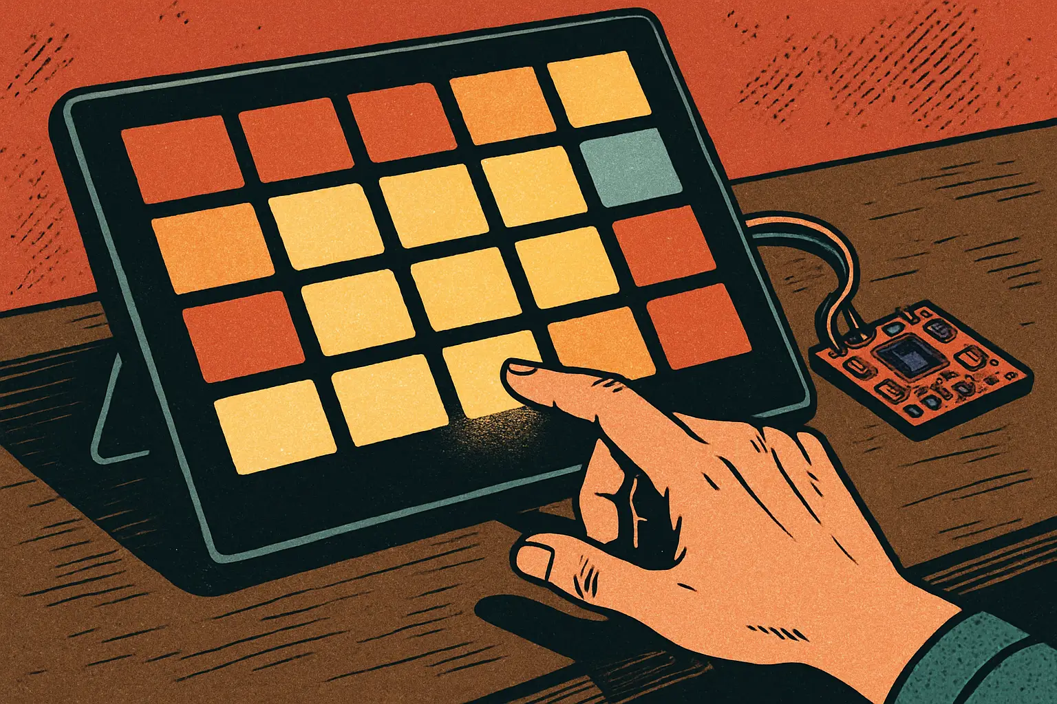 Cover illustration for Stream32 Builds an Open-Source Stream Deck on ESP32