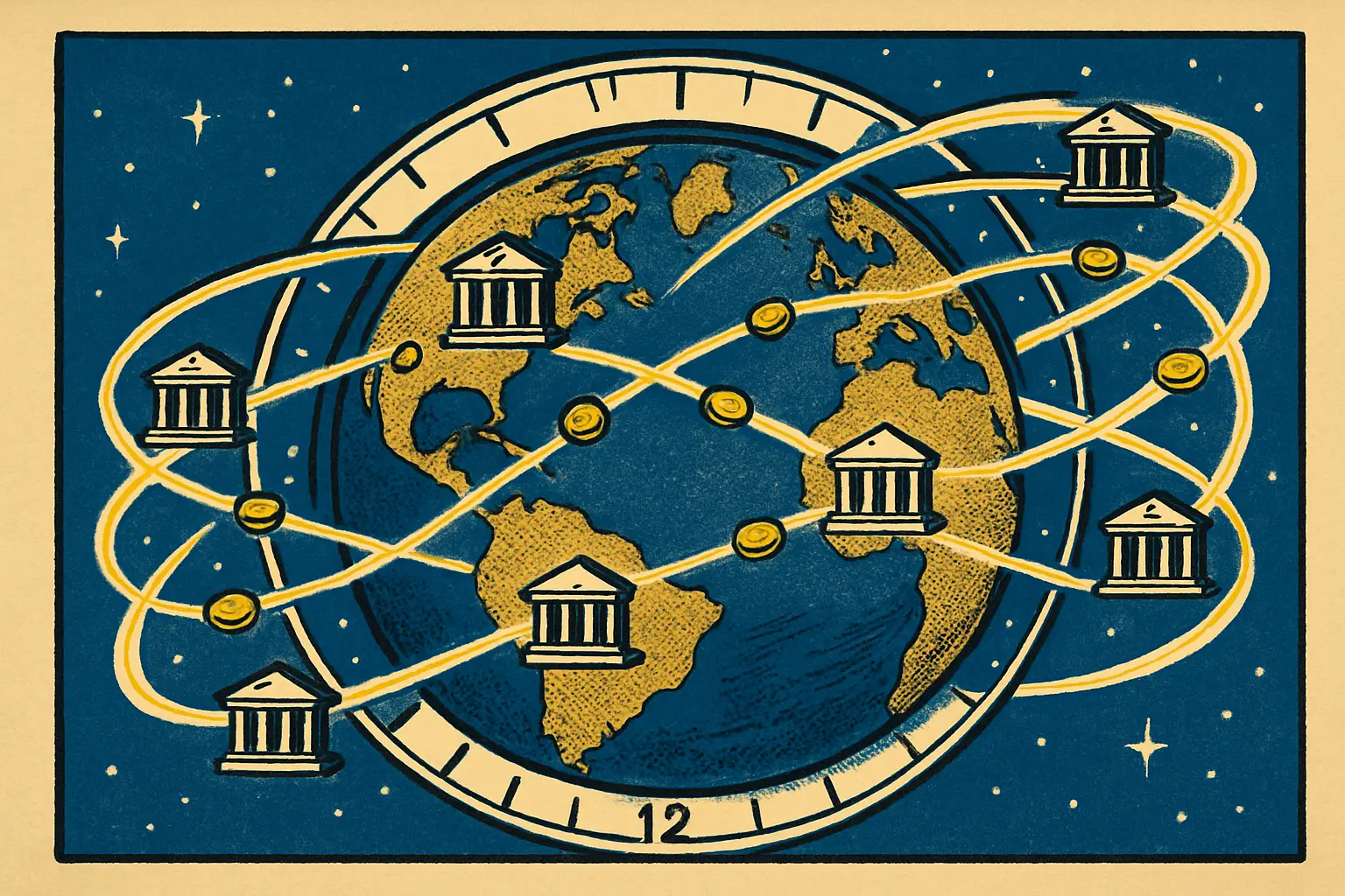 Cover illustration for SWIFT's Blockchain Ledger Goes Live With 17 Global Banks