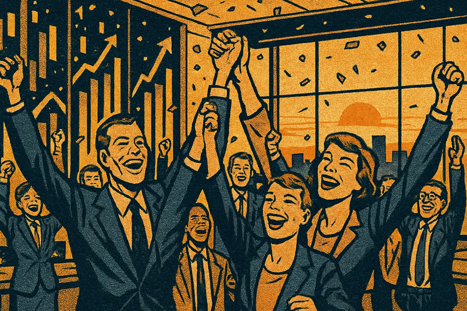 Cover illustration for Texas Stock Exchange Goes Live, First in a Generation