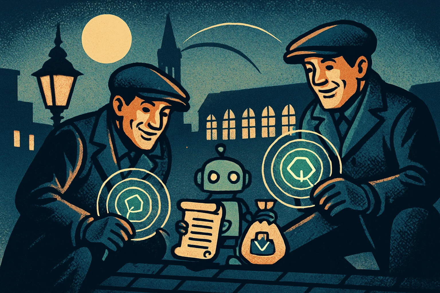 Cover illustration for Thick As Thieves Cracks the Vault — Warren Spector's $5 Co-Op Stealth Heist Lands on Steam