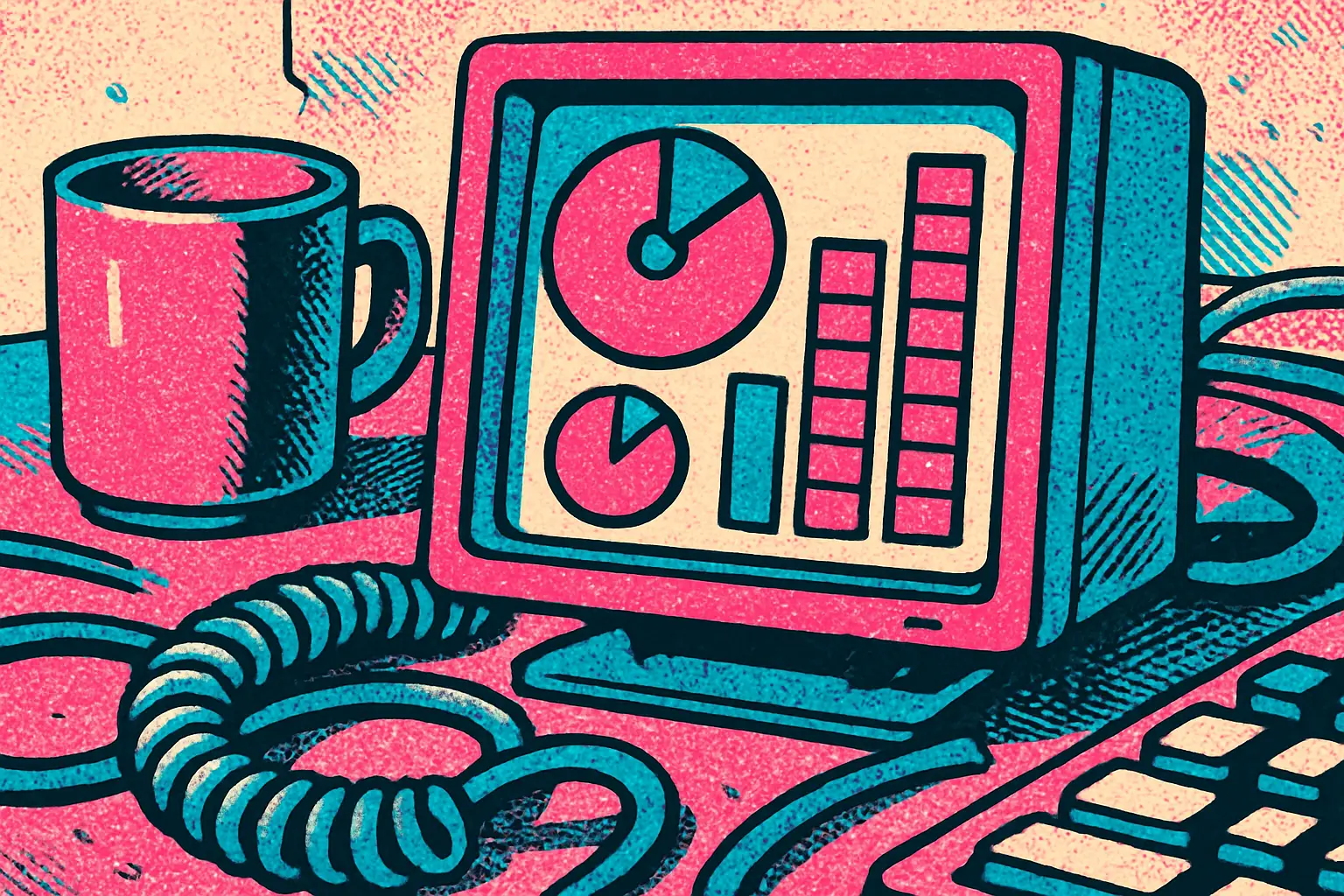 Cover illustration for Token Monitor Shows AI Coding Usage on a 4-Inch Screen