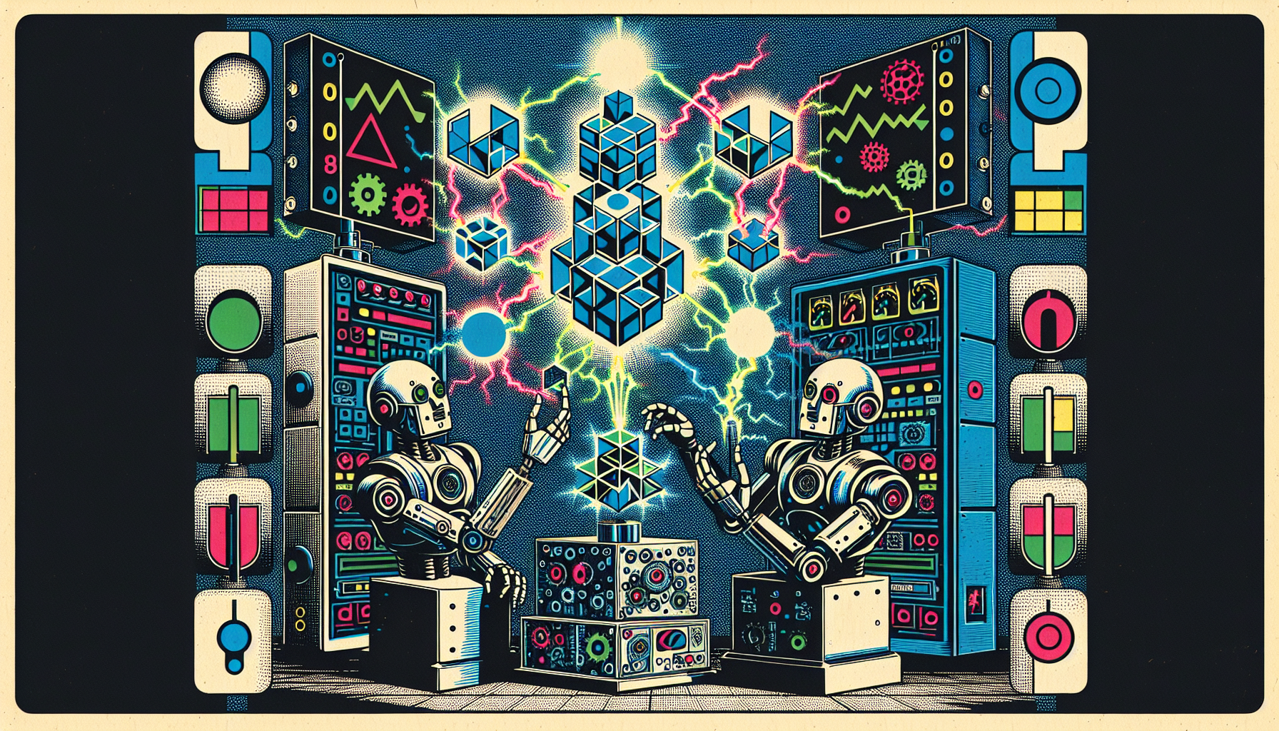 Cover illustration for Tufts Researchers Build AI That Uses 1% of the Energy and Outperforms Neural Nets