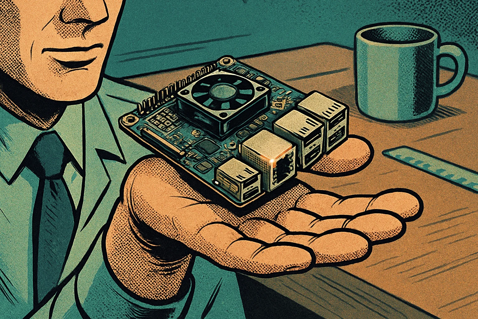 Cover illustration for UP WCL Is a Credit-Card-Sized Wildcat Lake SBC With Up to 24GB RAM