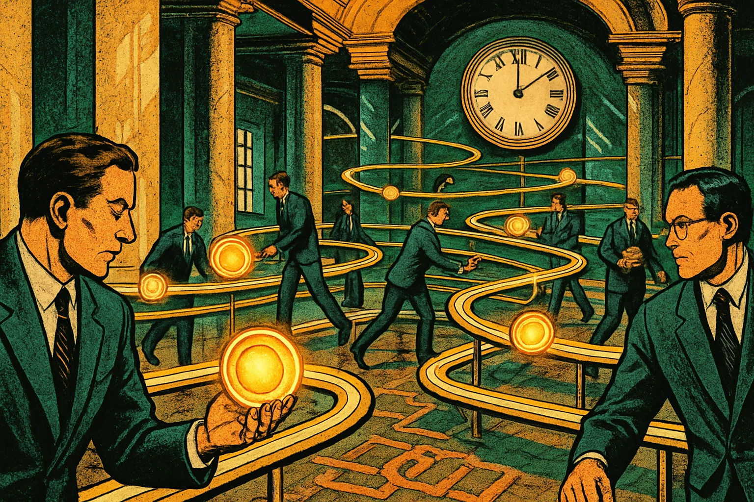 Cover illustration for Major U.S. Banks Build a Shared Tokenized-Deposit Network for Instant Settlement