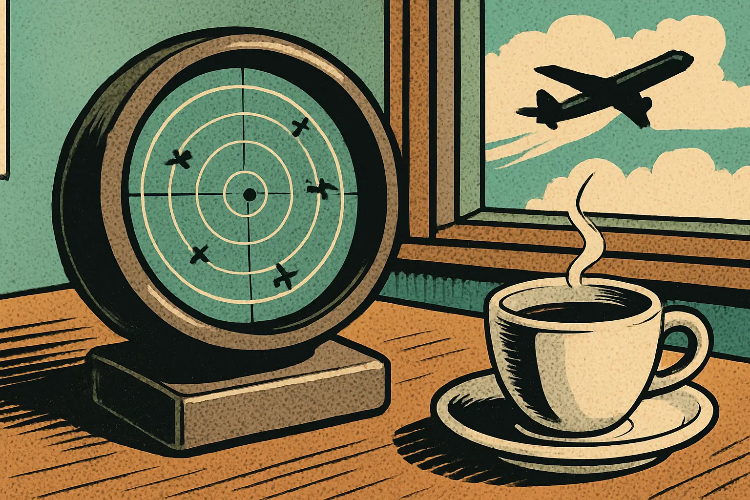 Cover illustration for USB-C Deskradar Turns an ESP32-C3 Into Flight Radar