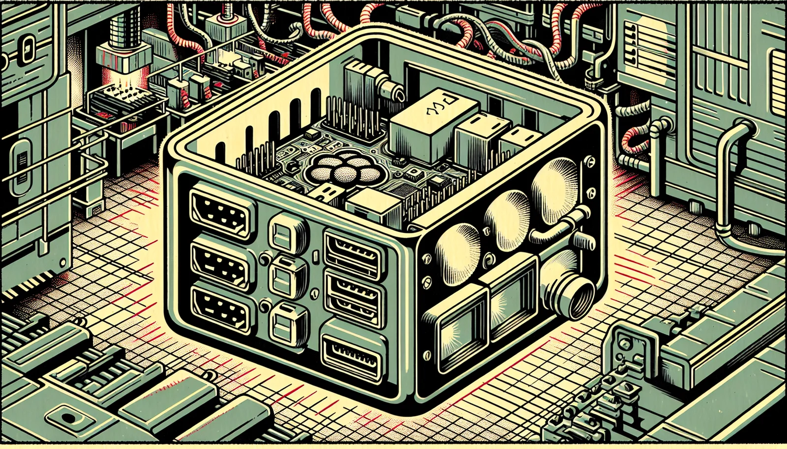 Cover illustration for Waveshare Launches the IPCBOX-CM5 — A Rugged Industrial Computer Built Around the Raspberry Pi CM5