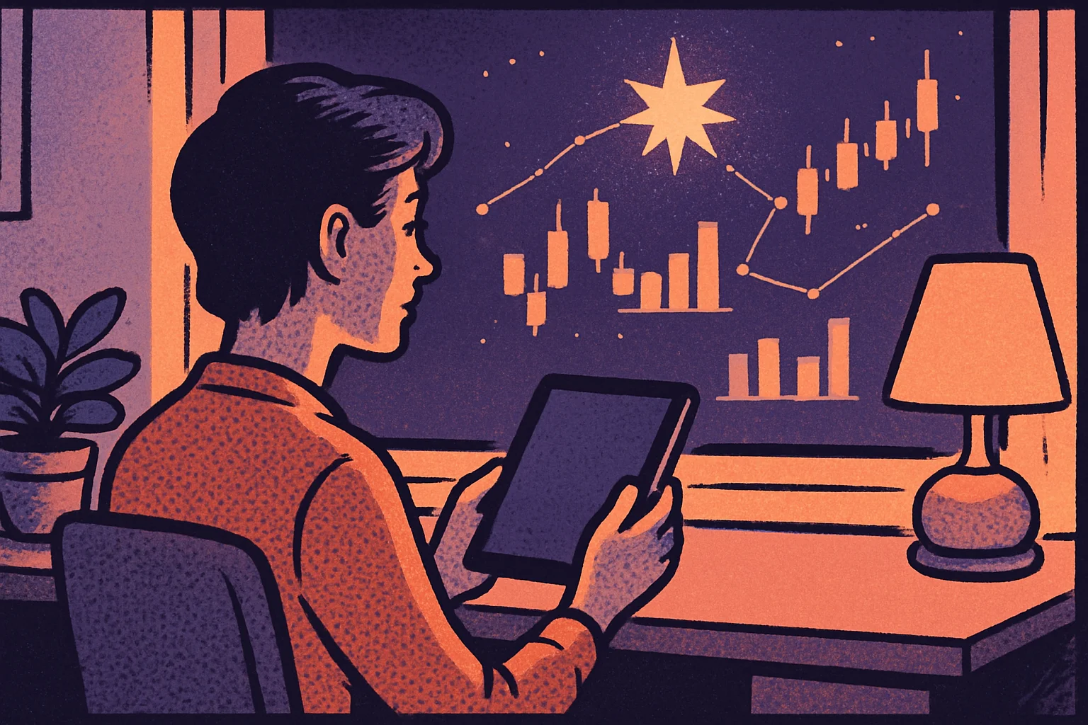 Cover illustration for Webull's Vega Portfolio Puts an AI Research Partner in Your Pocket