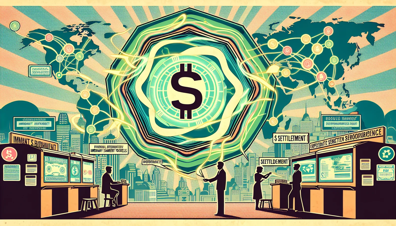 Cover illustration for Western Union Launches USDPT Stablecoin on Solana for Global Remittance Settlement