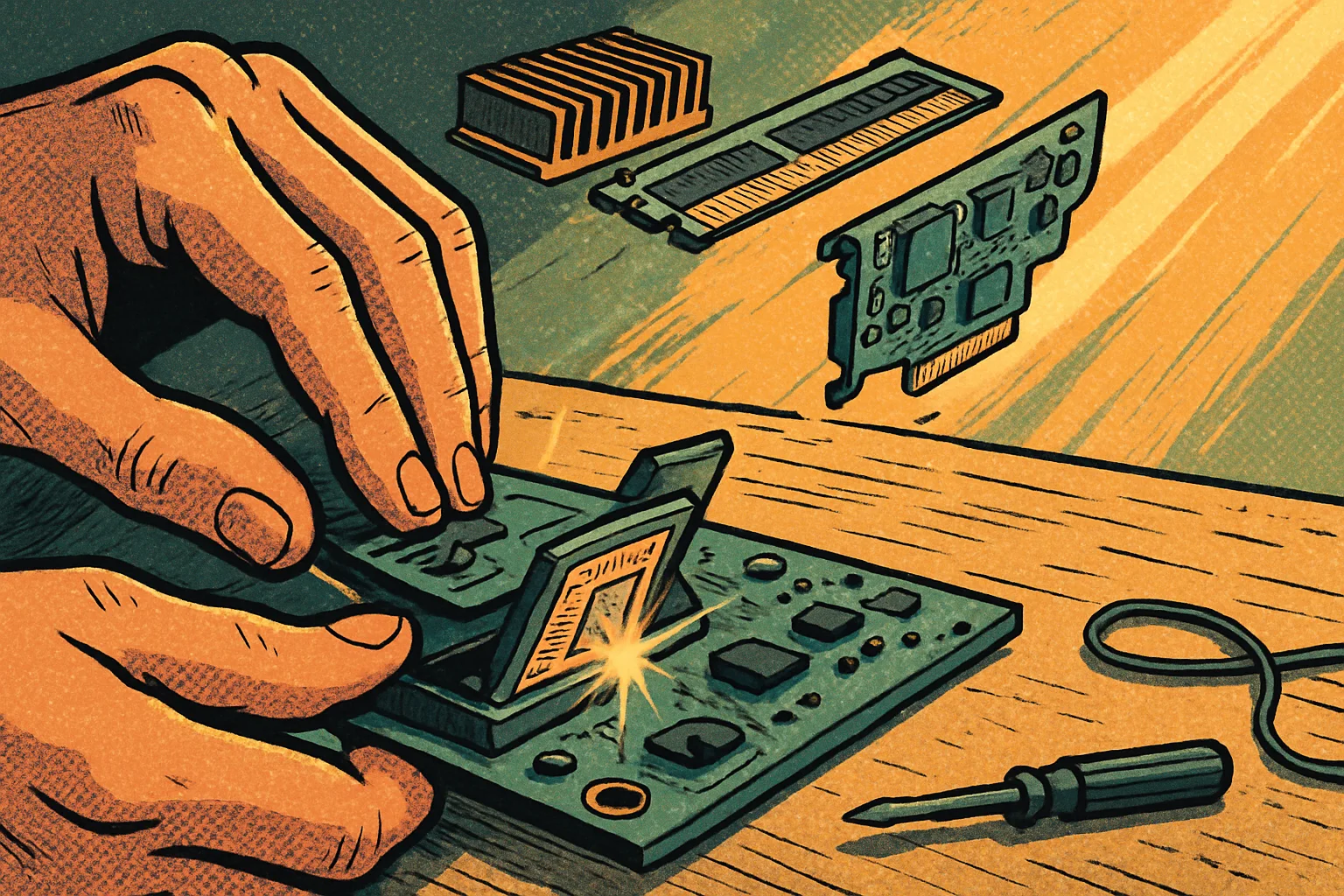 Cover illustration for Youyeetoo K1 Is a Palm-Sized Mini PC With a Swappable N100 Module